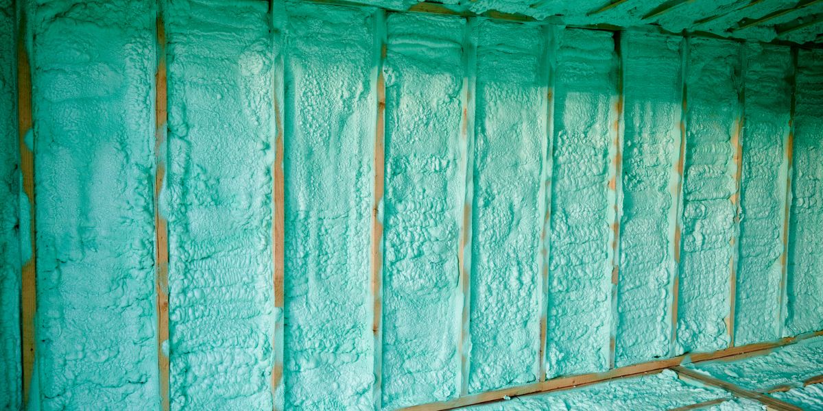 new spray foam building